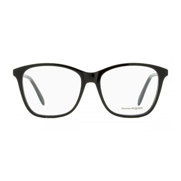 NEW ALEXANDER MCQUEEN EYEGLASSES AM0191O 001 WOMEN BLACK EYEWEAR - Picture 2 of 3